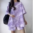 thumbnail image 2 of Mujer Verano Casual Moda Camiseta Y Pantalones Conjunto, 2 of 5