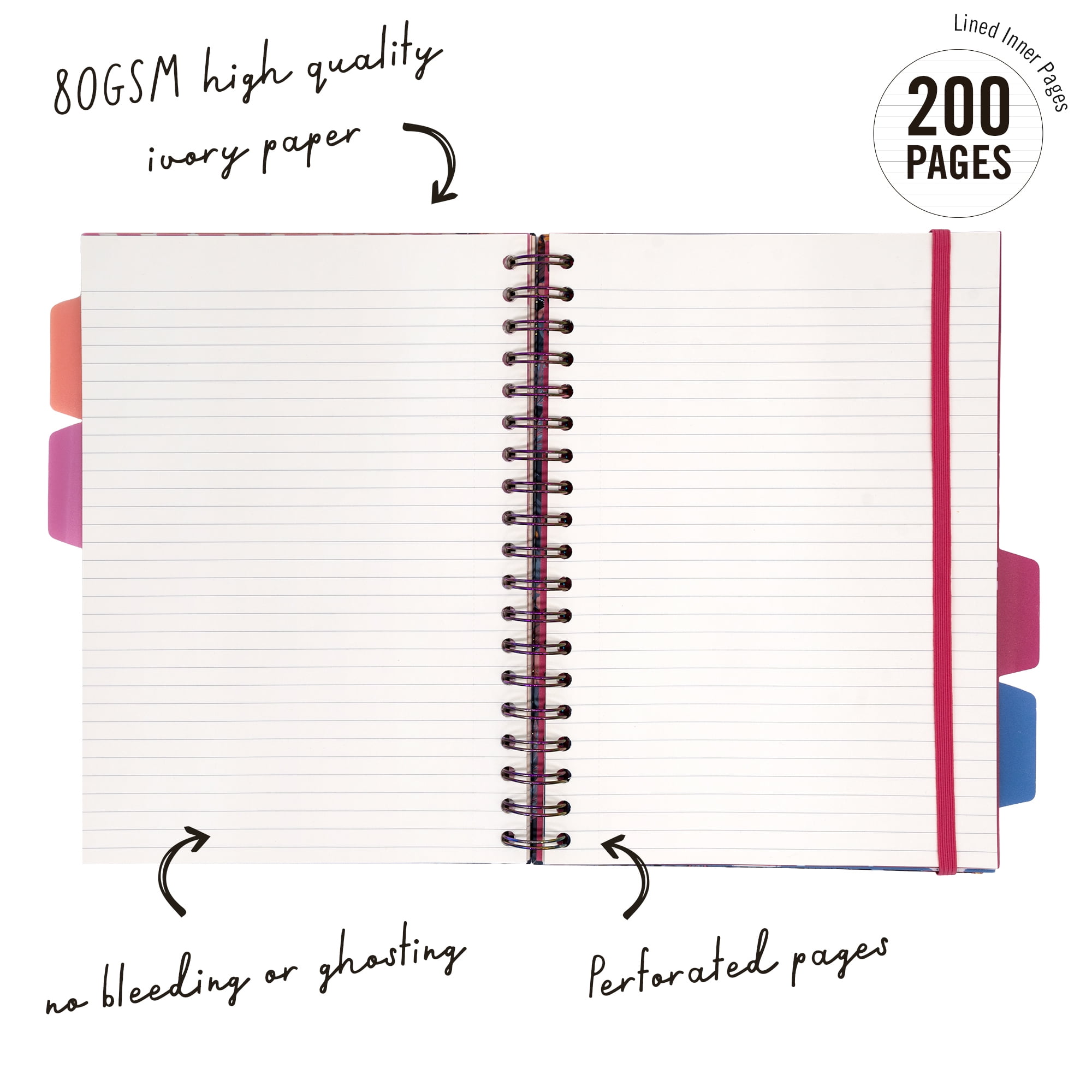 Pukka Pads B5 Bloom Project Book - Assorted - Pack 3