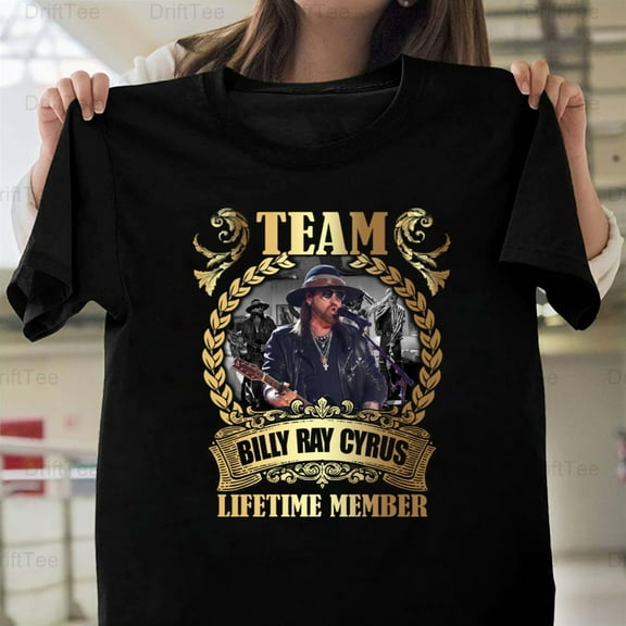 Team Billy Ray Cyrus Lifetime Member Country Music Singer Achy Breaky T-Shirt Unisex, up to 5XL