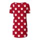 thumbnail image 5 of Fiudx Ofertas Flash Del Día Solo En Línea Top de Manga Corta con Cuello En V Raglán con Parte Delantera Corta y Espalda Larga con Estampado Navideño Informal a La Moda para Mujer, 5 of 5