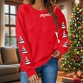 thumbnail image 2 of Christmas Tops for Women 2025 Xmas Tree Cute Print Tops Crewneck Graphic Sweatshirts Long Sleeve Pullover Tops Festival Outfits for Women, 2 of 6