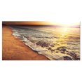 thumbnail image 2 of Vagues en Mousse sur Mer Coucher de Soleil - Impression sur Toile de Plage Moderne, 2 of 3