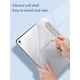 thumbnail image 3 of 1pc Pure White Silicone Painted Tablet Protective Case With Pen Slot, Shockproof, Sleep/wake Function, Compatible With Samsung Ipad, 3 of 4