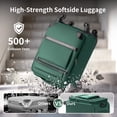 thumbnail image 4 of Ktaxon 20" Carry-on Luggage Softside Suitcases Oragnizer Bag with 360° Spinner Wheels Lightweight Travel Suitcase, Green, 4 of 11