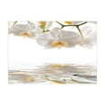 thumbnail image 1 of Ambesonne Flower Jigsaw Puzzle, Orchids on Rippling Water, Heirloom-Quality Fun Activity for Family Durable Cardboard, 1000 pcs, Off White Orange, 1 of 5