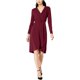 thumbnail image 1 of INC Womens Wrap Surplice Vestido, Púrpura, X-Large, 1 of 2