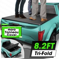 8.2FT FRP Hard Tonneau Cover Tri-Fold For 1999-2025 Ford F250 F350 Truck Bed