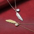 thumbnail image 5 of Dww-un Collier Pendentif Plume Rtro Platine Pour Femme, 5 of 5