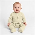 thumbnail image 4 of Newborn Sleepwear Button-Up Bodysuit,Baby Boy Clothes,Unisex Newborn Long Sleeve Snug Fits Footed Sleeper Pajamas, 4 of 9