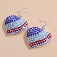 thumbnail image 7 of YYKihy 4th Of July Independence Day Patriotic Earring For Women American Flag Dangle Earrings Patriotic Red White Blue USA Earring Pave Stud, 7 of 7