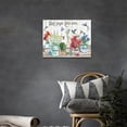 thumbnail image 2 of Farmhouse Floral Bathroom Wall Art Rustic Flowers Botanical Hummingbird Pictures Wall Decor Country God Says You Are Canvas Prints Artwork Painting Home Decoration for Kitchen Bedroom Framed 12"x16", 2 of 6