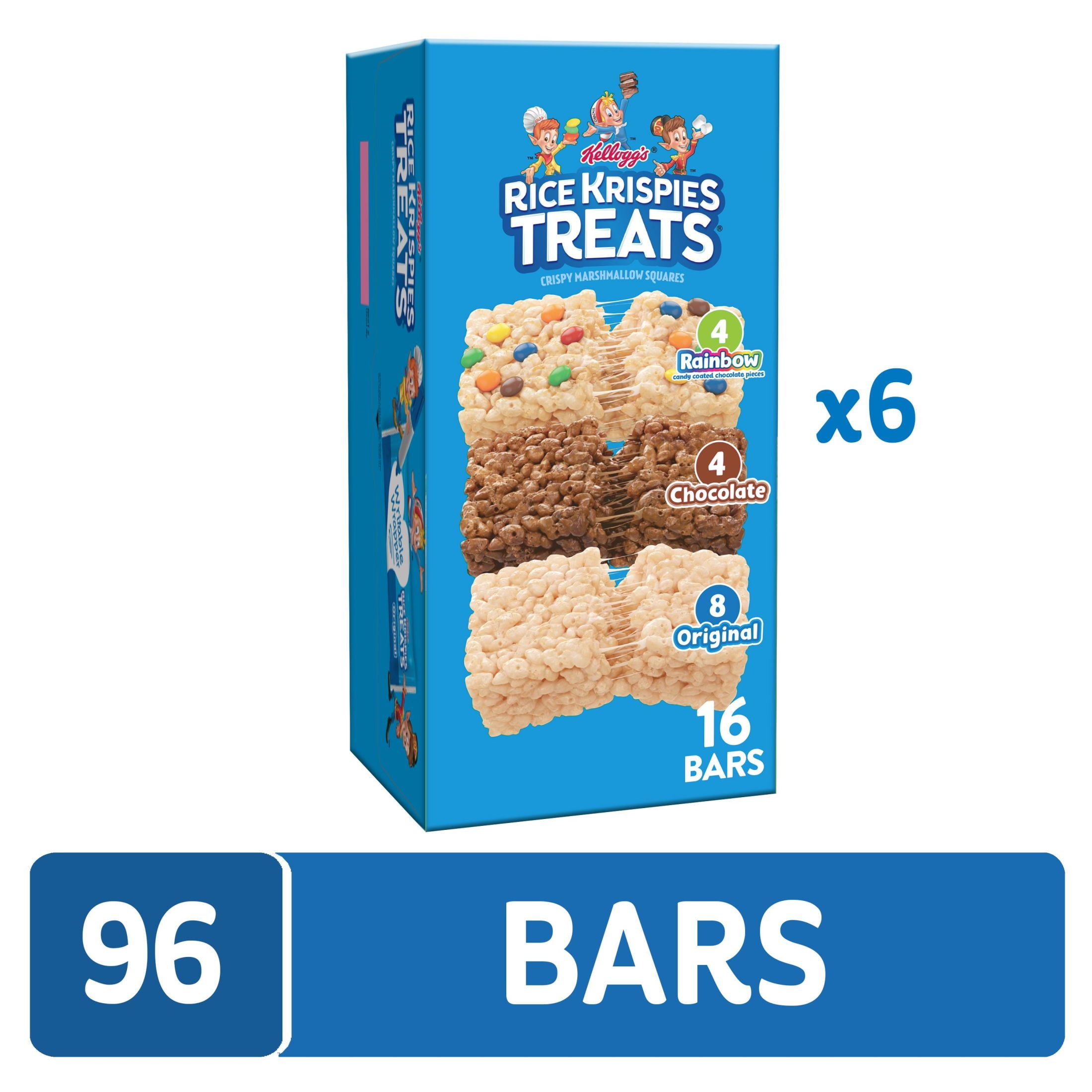 Rice Krispies Treats Variety Pack Chewy Marshmallow Snack Bars, Kids Snacks, 6.13 lb, 96 Count
