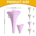 thumbnail image 3 of QIDESHIP Flower-Shaped Folding Funnel, Apricot Beige, Silica Gel Kitchen Funnel, one Funnel, one Support Rod, Silicone Folding Funnels for Kitchen Liquid Transfer Funnels with Stand Small, 3 of 9