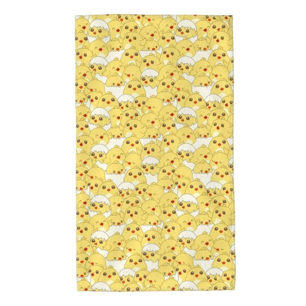 Balery Baby Chicks Toalla de Microfibra Premium con Estampado – 27.5x16 pulgadas, Alta Absorción, Suave y Aterciopelada, Secado Rápido