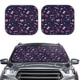 thumbnail image 2 of Balery Winter Skiing Snowflakes Parasol para parabrisas de coche de 2 piezas | Parasol plegable para parabrisas delantero de coche para la mayoría de sedanes-Medium, 2 of 6