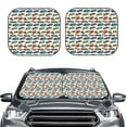 thumbnail image 2 of Sikiie Train Print Foldable Car Windshield Sun Visor, Car Window Sunshade Suitable for Sedan, SUV and Truck Car Accessories-Medium, 2 of 6