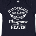 thumbnail image 4 of Inktastic Handpicked for Earth by My Mawmaw in Heaven with Angel Wings Boys or Girls Baby Bodysuit, 4 of 5