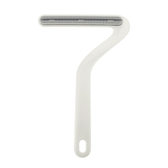 Unique Bargains 1 Pc Portable Double-Sided Pet Hair Remover for Dog for Cat White