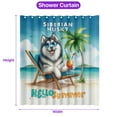 thumbnail image 5 of Siberian Husky Hello Summer Beach Theme with Sunglasses and Tropical Cocktail Shower Curtain Husky Dog Lover Gifts Waterproof Bathroom Bathtub Curtain - 00009, 5 of 5