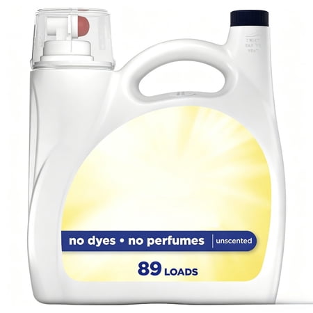 Unscented Liquid Laundry Detergent, 117 fl oz, 89 Loads
