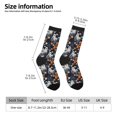 thumbnail image 2 of Balery Cute ghost in the flowers Calcetas Largas con Estampado para Hombre y Mujer – Suaves y Transpirables, Talla Única (US 5-11), 2 of 6