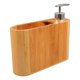 thumbnail image 3 of Refillable Soap Pump Bottle with Toothbrush and Comb Holder, Portable Shampoo and Conditioner Dispenser for Home and Travel, Space Saving Bathroom, 3 of 5