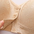 thumbnail image 3 of SMihono Womens Front Closure Bras Supportive Breathable Push Up Bras No Underwire Full Coverage Everyday Bra Cute Bralettes Beige XXXXL US(16), 3 of 9