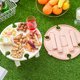 thumbnail image 3 of Mesa de comedor plegable Mochilero al aire libre de la barbacoa Camping Camping Portátil de la escritorio de vino con taza de taza Bandería Bandería Suministros para el hogar Rosa Inevent HA011716-02, 3 of 7