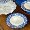 thumbnail image 2 of STP GOODS Hanukkah Porcelain Dinner Plate Set of 4 Pcs 10.5" (26.5 cm) Round Bone China Serving Plates, Dinnerware, Blue and White, 2 of 8