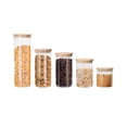 thumbnail image 4 of Set de 13 Recipientes herméticos Casa Litus de Vidrio Diferentes Tamaños con Tapa de Bambú, 4 of 6