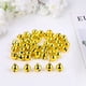 thumbnail image 5 of 200Piezas Jingle Bells Llavero Colgante Campanas Artesanías Campanas para mascotas DIY Árbol Colgante (10 mm, dorado, plateado para cada 100 piezas), 5 of 5