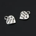thumbnail image 5 of 50 Pieces Vintage Silver "MADE WITH LOVE" Heart Shape Charms for Sweater Chain, 5 of 7