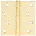 thumbnail image 2 of Stone Harbor Hardware 4" Door Hinges, Square Corner, Satin Brass, 3-Pack, 2 of 4
