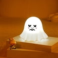 thumbnail image 7 of AZXY Cute Ghost Silicone LED Night Light, 7 Color Changing Rechargeable Lamp, Touch Control Bedside Light for Bedroom Office Desk, Halloween Decorative Gift, 7 of 7