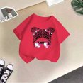 thumbnail image 5 of LUOGENLI Girls Tops Size 10-12 Stylish Kid Girls Cute Graphic Print Round Neck Short Sleeve Tee Summer Casual T Shirt T Shirts for Girls 10-12 Crop Tops for Girls 10-12 9-10 Years, 5 of 5