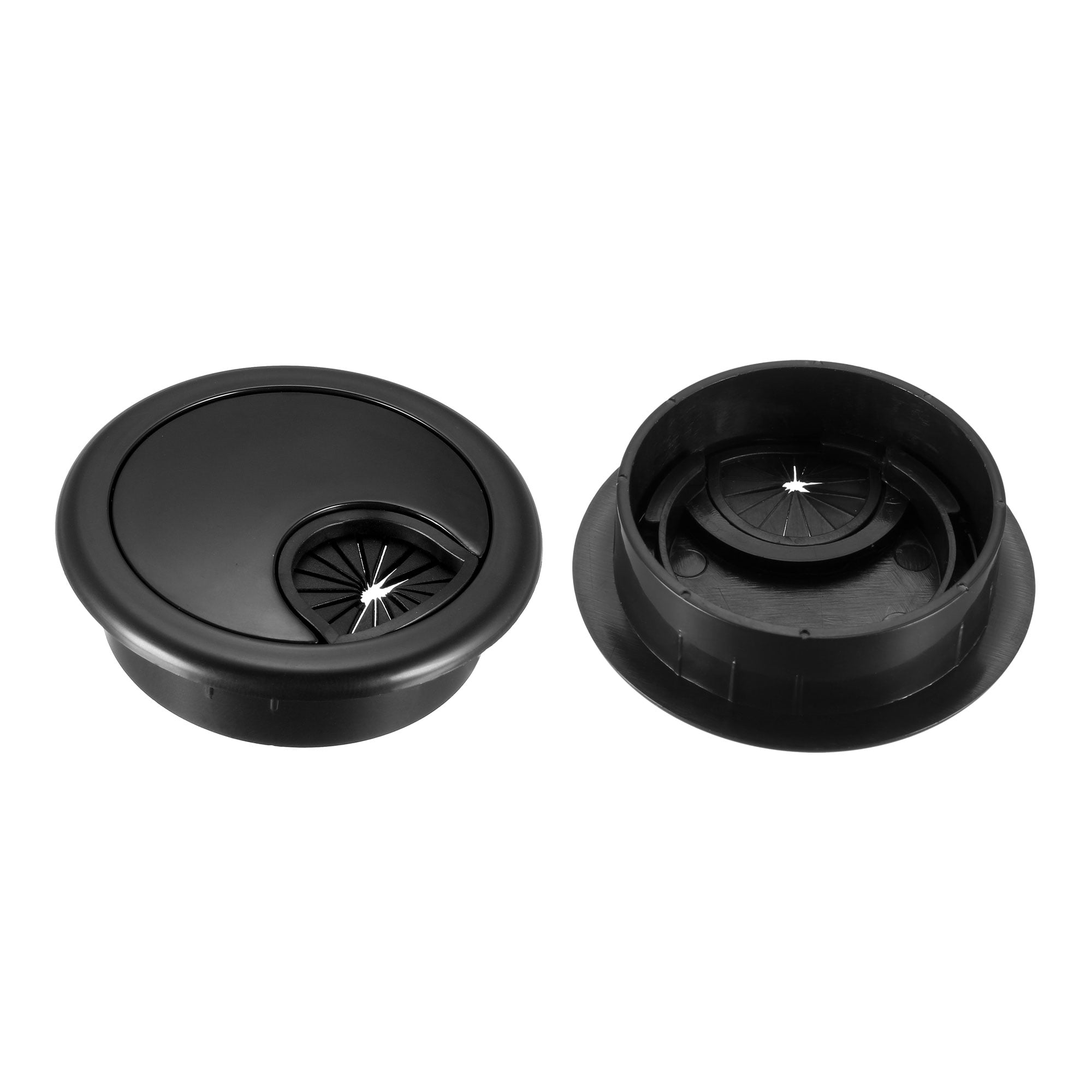 Details about   HJ Garden 2pcs 2 Inch Desk Wire Cord Cable Grommets Hole Cover for Office PC 