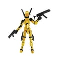 thumbnail image 2 of 3D Printed Finished Titan Robot Mobile Doll Set with 9 Angel Weapons and Interchangeable Hands for Collectors Desktop Decoration Gold, 2 of 6