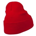 thumbnail image 4 of Chinese Symbol Love Embroidered Long Beanie - Red OSFM, 4 of 5