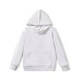 thumbnail image 4 of Ccpelsie Little Kids Big Kids Hoodie Sweatshirts for Girls - Soft Long Sleeve Pullover Stylish Shirt(White,6-8 Years), 4 of 4