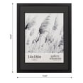 thumbnail image 6 of Gallery Solutions 14"x18" Wood Wall Frame Matted for 11"x14" Photos, Rectangular Wall Mount, Black, 6 of 11