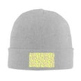 thumbnail image 2 of ZICANCN Green Abstract Animal Print Knit Beanie Hat, Winter Cap Soft Warm Classic Hats for Men Women, Gray, 2 of 8