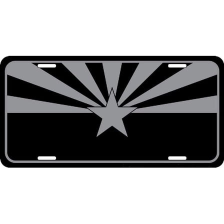 Arizona Flag License Plate Metal Sign for garage,bar,restaurant,living room,bedroom,kitchen,cafe,bar,8×12 inch