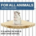 thumbnail image 5 of Bird Perch Corner Stand for Bird Cage Corner Platform Wood Bird Perches Corner Shelf Rest for Birds Parrots Cockatiels and Other Animal Pet Cages, 5 of 5