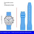 thumbnail image 3 of Correa de reloj de caucho fluorado de liberación rápida de alta calidad de 21 mm para relojes IWC Big PILOT'S Spitfire Portofino Family Mark 18, 3 of 5