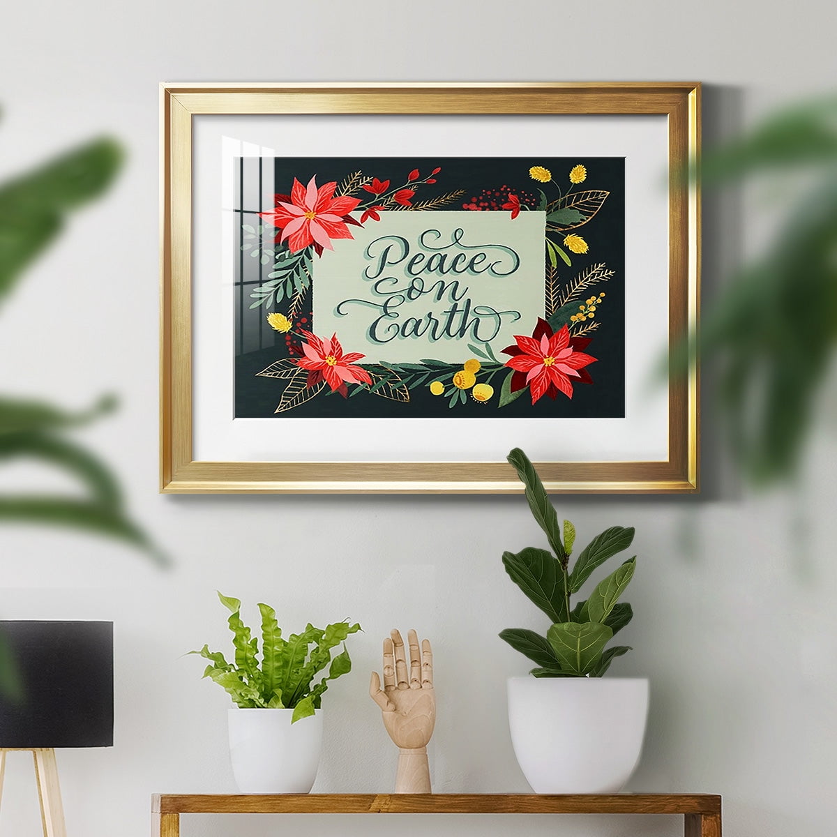 Bright Christmas Night II Premium Framed Print - Ready to Hang