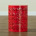 thumbnail image 5 of Baxton Studio Jamila Modern and Contemporary Red Finished metal Outdoor Side Table, 5 of 6