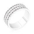 thumbnail image 1 of Triple Rangée Cristal Éternité Bande&44; Taille - 7, 1 of 1
