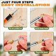 thumbnail image 5 of EXLEAF 30W Electric Hot Knife Cutting Tool- Hot Knife for Plastic, Resin & Mesh | Includes 10 Blades, 2 Blade Holders, 1 Wood Burning Tip & Stand | Fast Heating DIY Plastic Cutter, 5 of 7