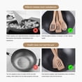 thumbnail image 4 of Wooden Spatula Long Handle Flat Non-Stick Kitchen Cookware with Holes for Mixing and Cooking, Easy to Hang 11.8", 4 of 6