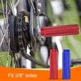 thumbnail image 5 of Uxcell 2 Pairs Bike Pegs Aluminum Alloy Rear Stunt Pegs Anti-Skid Back Seat Stands fit 3/8" Axles for Mountain Bike, Red & Blue, 5 of 6